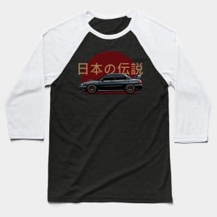 Black Subie Baseball T-Shirt